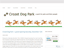 Tablet Screenshot of crozetdogpark.org